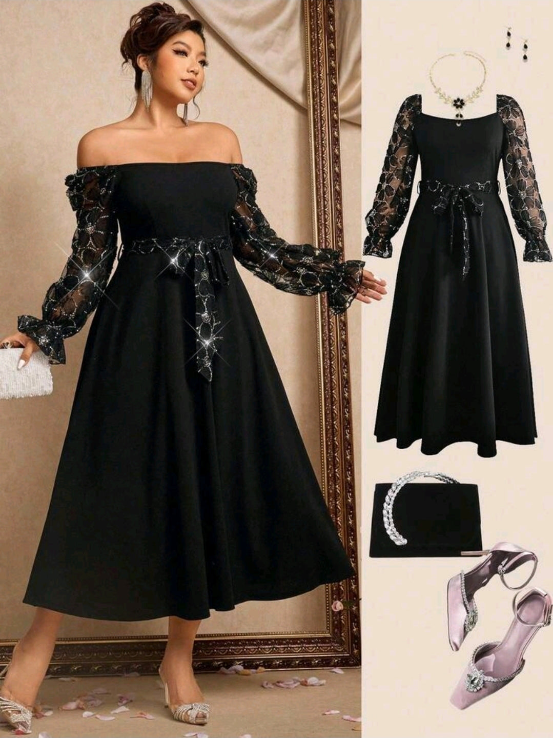 فستان كود 6096