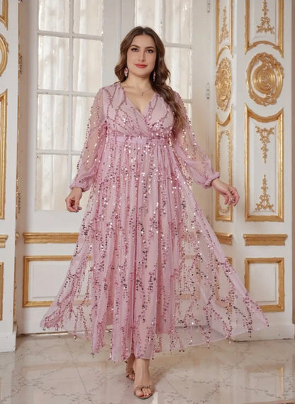 فستان كود 9315 lotus pink