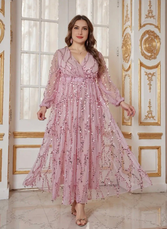 فستان كود 9315 lotus pink