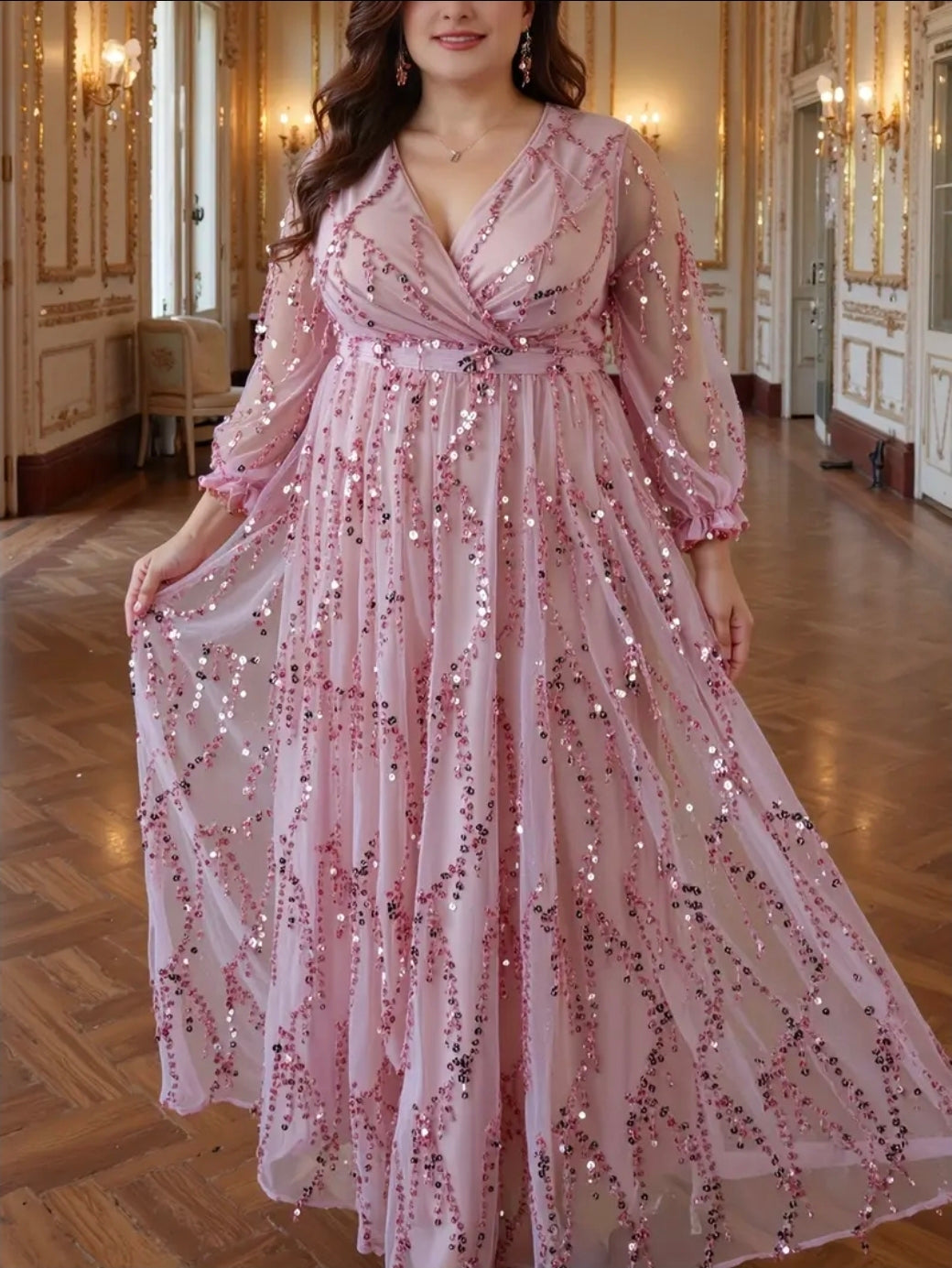 فستان كود 9315 lotus pink