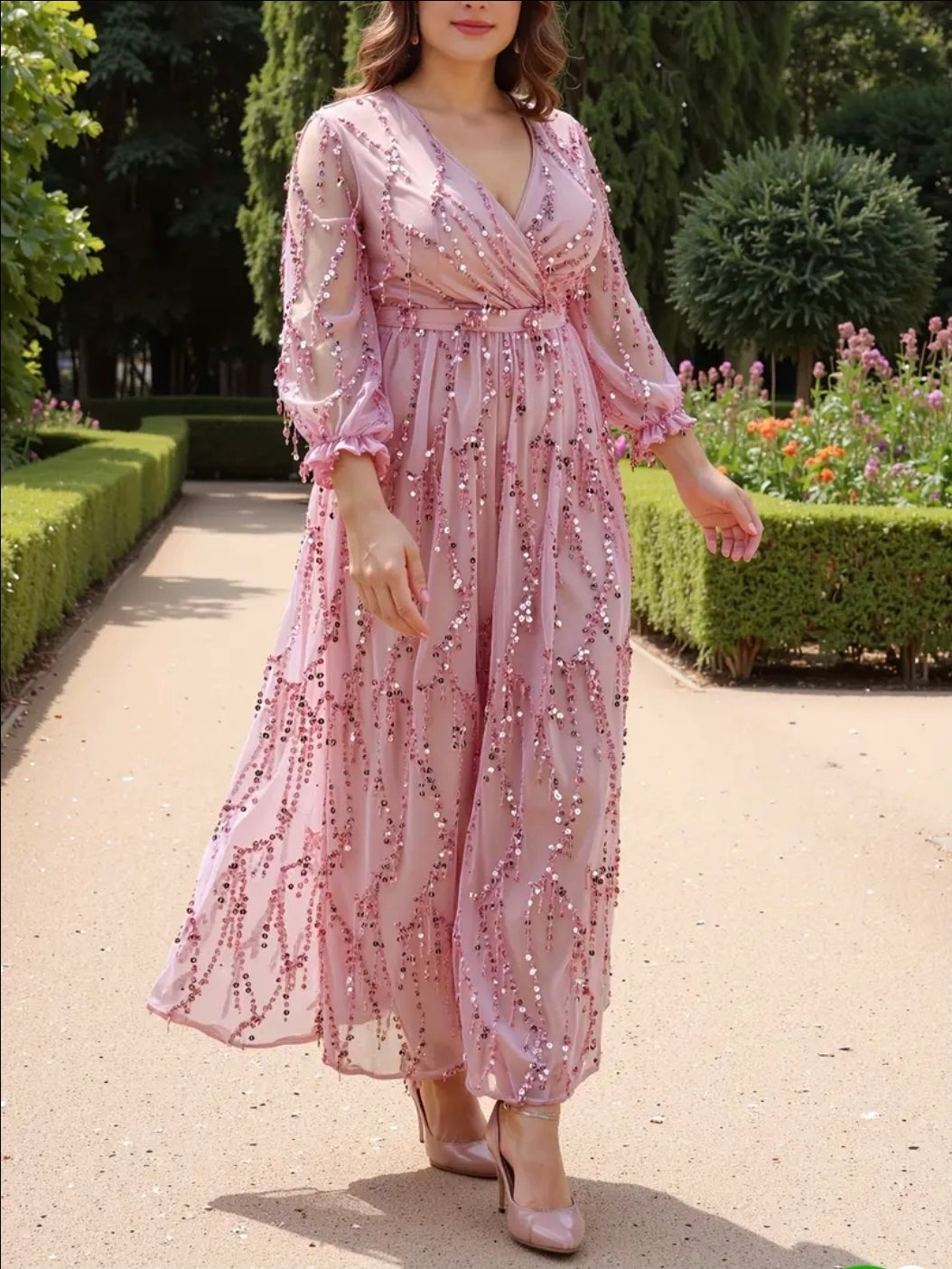 فستان كود 9315 lotus pink