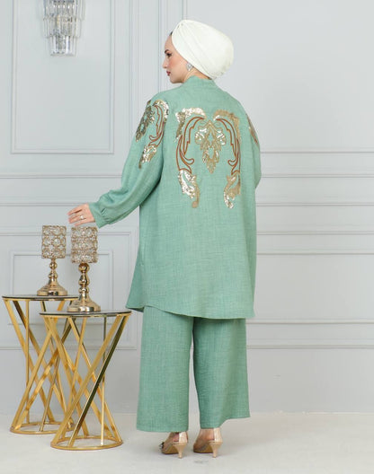 طقم 3 قطع أخضر